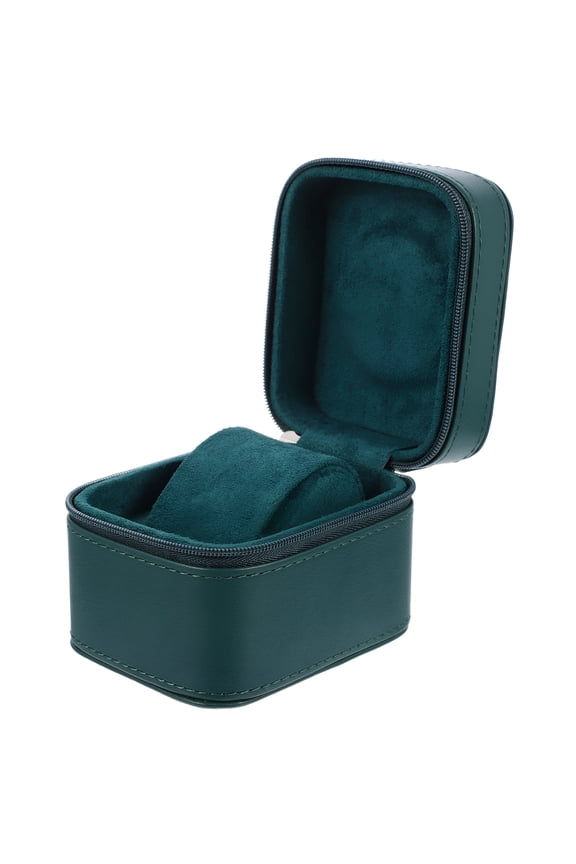 Automatic Watch Winder Window Box Storage Container Synthetic Material