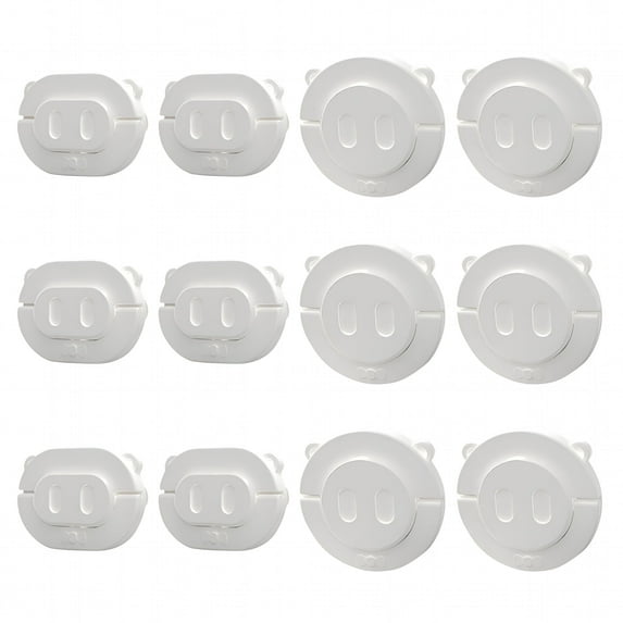 LAMIRO Baby Proofing Plug Cover for Electrical Outlets White Plastic Child Safety Protector Fits All Outlet Covers Baby Proofing 1 Set