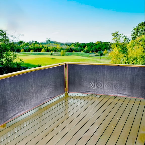 LAMIRO Balcony Privacy Screen,Fence Privacy Screen,Height UV Protection,Outdoor Shade Balcony Decor,Plastic Mesh Fence Panels Cover Porch Screen Balcony Covers for Apartments,Backyard,Pool Wall