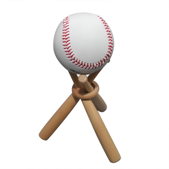 XIBUFE Baseball Holder Stand Mini Bat Display Stand for Golf Tennis Storage 15x1.5cm