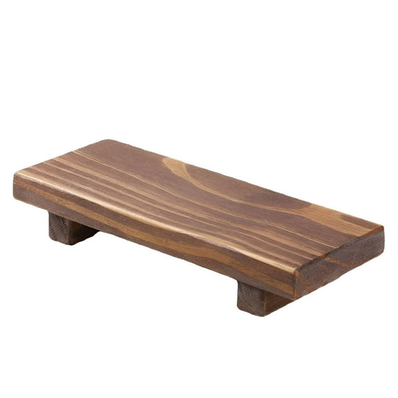 LAMIRO Bathroom Counter Organizer,Wood Kitchen Countertop Spice Rack,Vanity Cosmetic Makeup Organizers Shelf for Bathroom Storage Organization,Rustic Brown