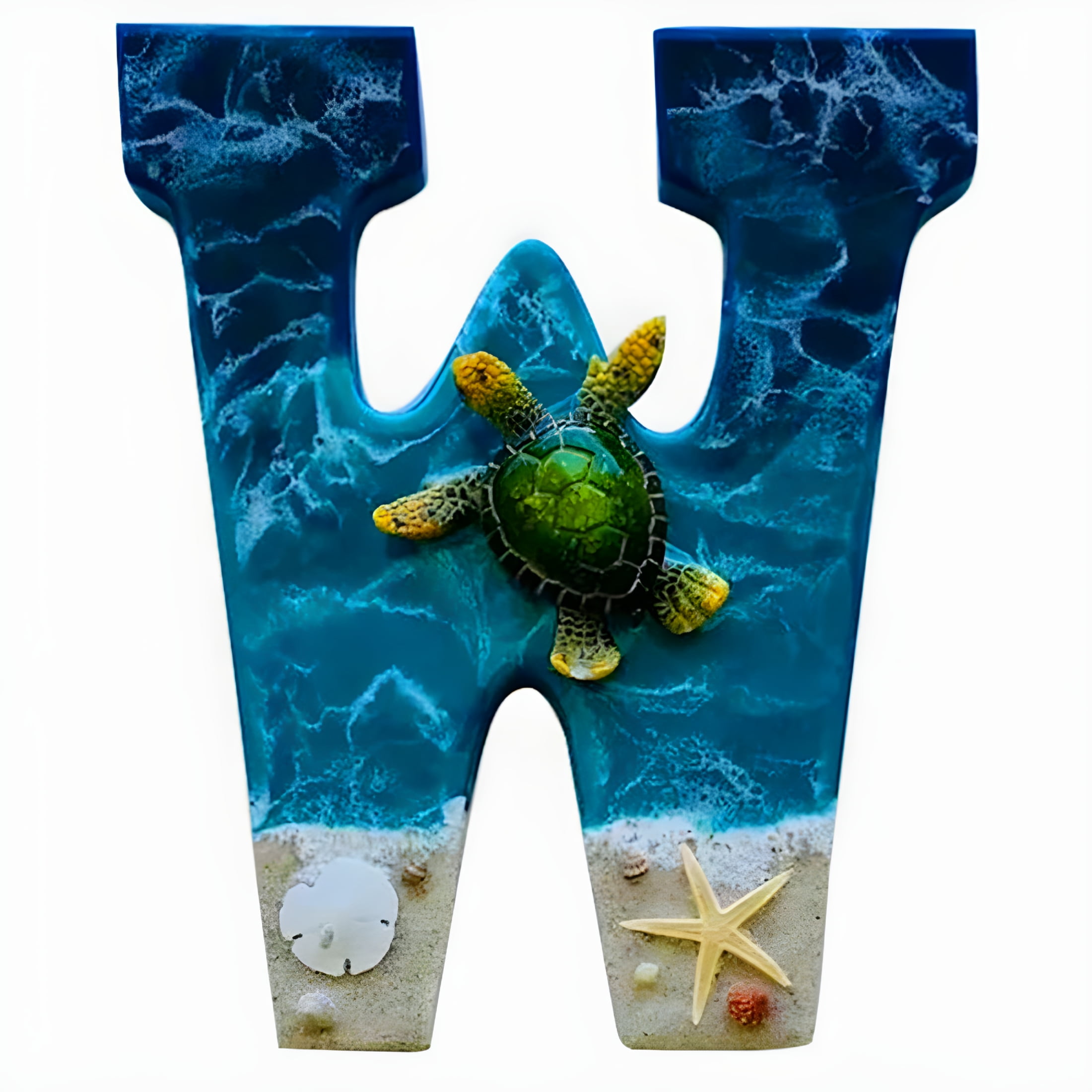LAMIRO Beach Theme Letter for Wall, Beach Resin Letters, Beach Style ...
