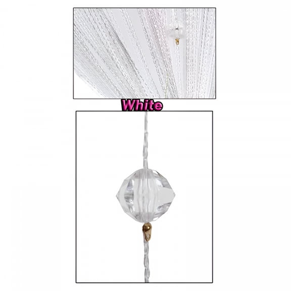 LAMIRO Bead String Curtain for Door Doorways Window Tassel Crystal Curtain Room Divider Decor Fly Screen Panel Sheer Curtain