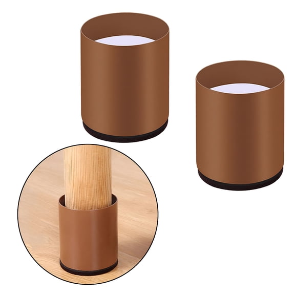 LAMIRO Bed Table Riser Elevator Sofa Furniture Elevator Elevators for Beds,Sofas,Tables - Round 6x5cm Brown