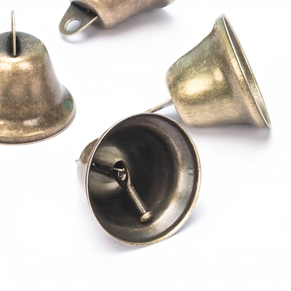 LAMIRO Bells Bell Jingle Crafts Brass Vintage Antique Gold Hanging Metal Bronze Doorbell Cow Mini Bulk Craft Rustic Copper