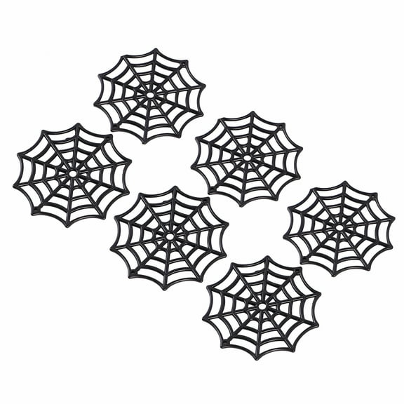LAMIRO Black Glitter Spiderweb Spider Web Decoration (Black)