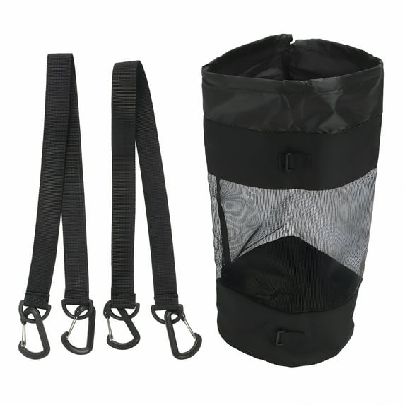LAMIRO Boat Trash Can Large Capacity Easy to Use Hoop Mesh Boat Trash Bag for Marine Yacht Camper RV Accessories
