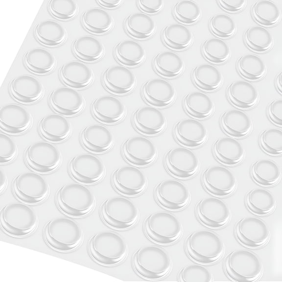 LAMIRO Cabinet Door Dumpers for Kitchen Cabinets Clear Rubber Bumpers Self Adhesive Cabinet Door Stoppers 100 Pcs,Picture Frame,Cupboard,Drawer Dumpers Protector Cushion Dots Sound Dampening/Stickers