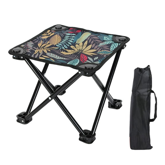 LAMIRO Camping Stool Portable Foldable Footstool Recliner Foot Rest for Park Garden Beach