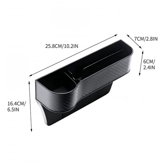 LAMIRO Car Seat Gap Filler Organizer, Multifunctional Seat Gap Storage Box with Cup Holder, Console Side Extra Pouchs for Auto Accessories for Cell Phones, Wallet, Sunglasses