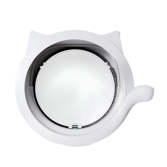 LAMIRO Cat Door - Round Security ABS 4 Ways Modes Interior Exterior Door for Dog