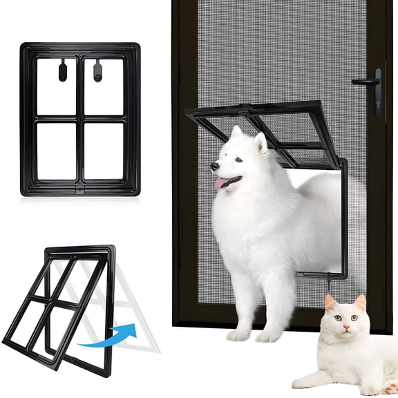 LAMIRO Cat Flap Door for Screens, Large 12" x 16"