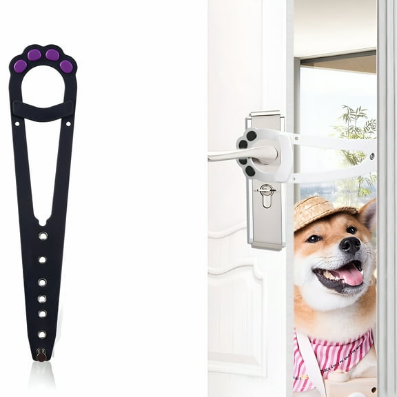 LAMIRO Cat Pet Door Bracket Latch,Adjustable Flexible Latch to Prevent Dog Entry