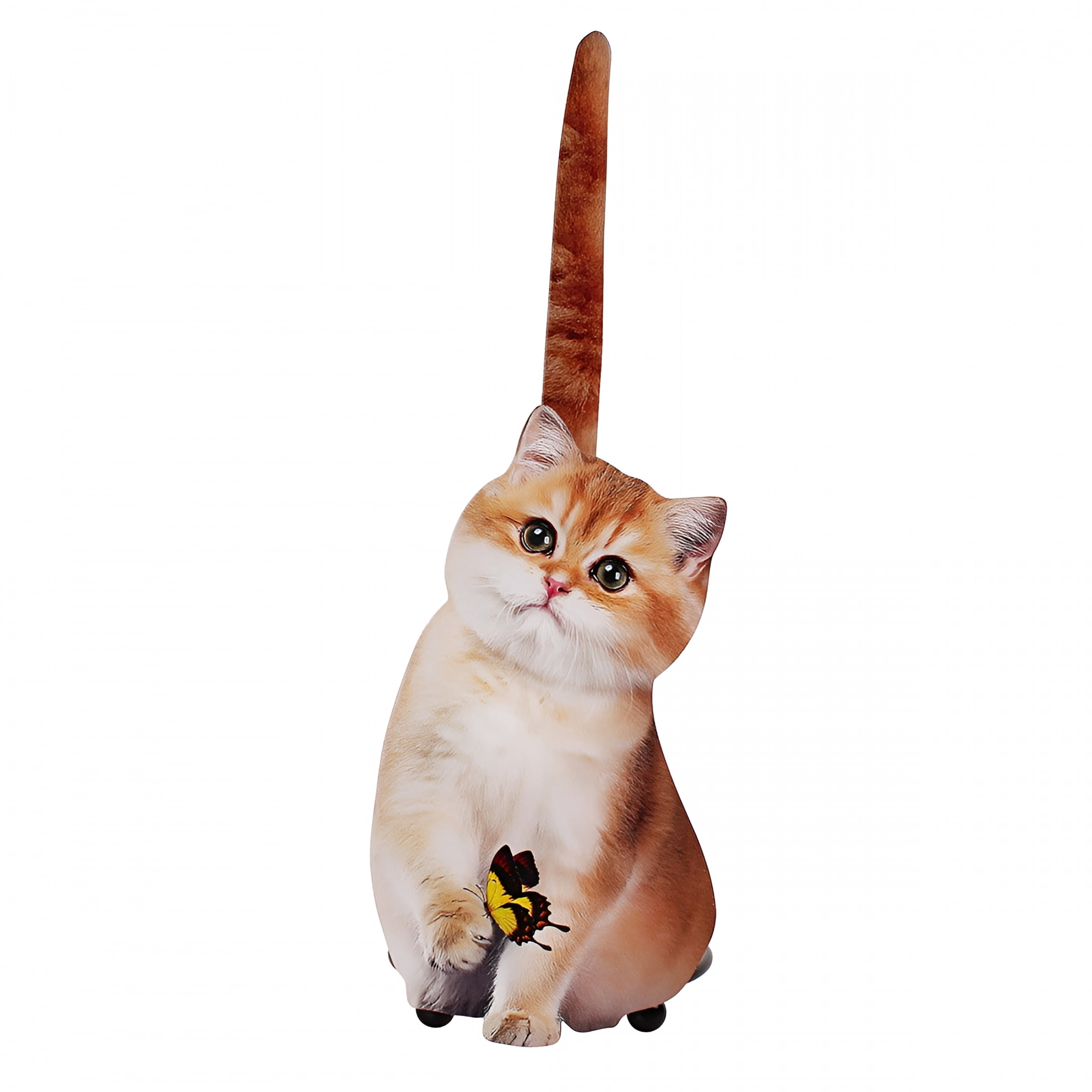 LAMIRO Cat Shape Paper Towel Holder Super Cute Cat Themed for Decorate Your Workspace,Cat Design Paper Towel Holder Stand for Kitchen Toilet Modern Countertop
