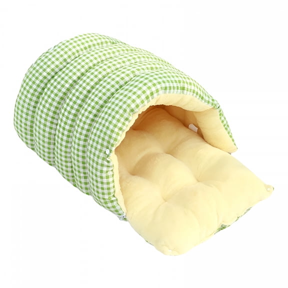 LAMIRO Cat Sleeping Bag for Indoors Cozy Winter Sleeping Bag Soft Plush Sack Self Warm Bed Cave Fluffy Tunnel Hideaway Calming Sleeping Bag Bed for Kittens