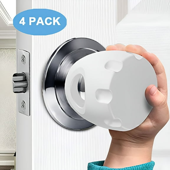 LAMIRO Child Proof Door Knob Covers, Toddler Door Locks, Baby Proof Safety Locks for Doors