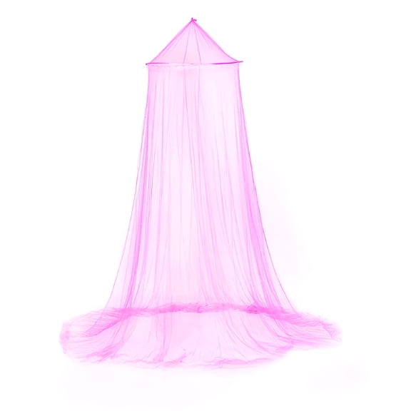 LAMIRO Children Bed Canopy Hanging Mosquito Net Princess Dome Bed Tent (Pink)