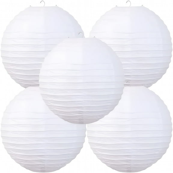 LAMIRO Chinese Style Paper Lanterns Set of 5 Suitable for Party Decoration