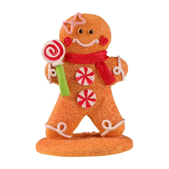 LAMIRO Christmas Gingerbread Resin Ornament Tiered Tray Table Decor for Home Kitchen Centerpieces Window Decor Home Decor Christmas Decorations Indoor/Outdoor Decoration