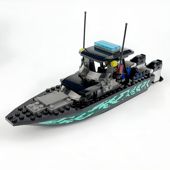 LAMIRO City Coast Guard Boat Building Blocks Sets,Police Boat,Rescue Boat,Guard Boat,Patrol Boat and Rescue Helicopter,Fun Gifts for Boys and Girls
