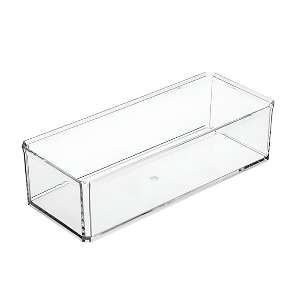 LAMIRO Clear Acrylic Storage Box with Lid,Rectangle Plastic Container Box,Cosmetic Storage Kitchen Acrylic Desktop Storage Box for Pantry Organizer and Storage Stackable Storage Bins