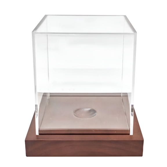LAMIRO Clear Basketball Display Case Acrylic Football Basketball Storage Clear Box Sports Baseball Holder Container with Stand