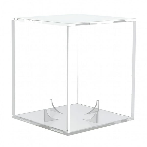 LAMIRO Clear Basketball Display Case Acrylic Football Basketball Storage Clear Box Sports Baseball Holder Container with Stand