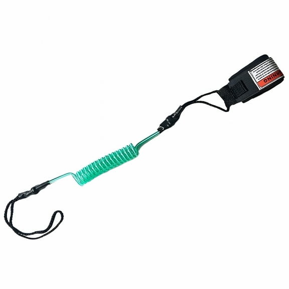 LAMIRO Coiled Bodyboard Leash TPU Surfboard Leash Stay on Board Ankle Strap (Green)