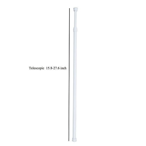 LAMIRO Curtain Rod White Curtain Rods No Drilling Spring Tension Rods Adjustable Curtain Rod Extendable Pressure Tension Rod for Closet