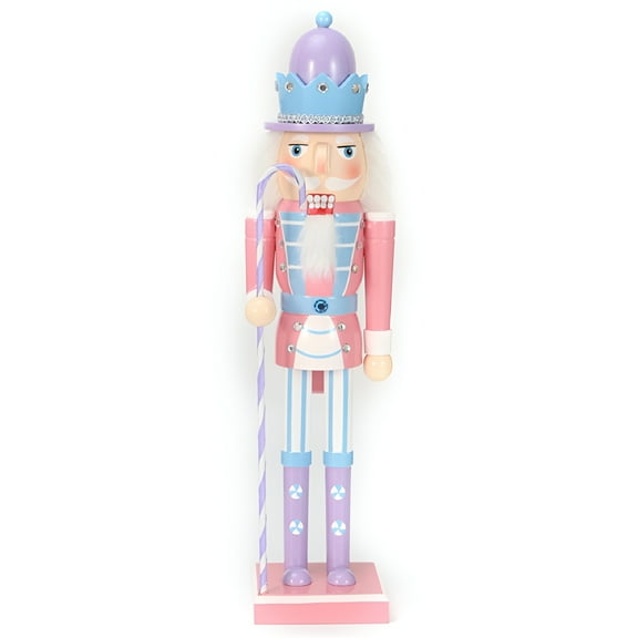 LAMIRO Decorative Christmas Candy Nutcrackers Soldier Bar Bookshelf Party Decoration Pink Nutcracker Christmas Decor