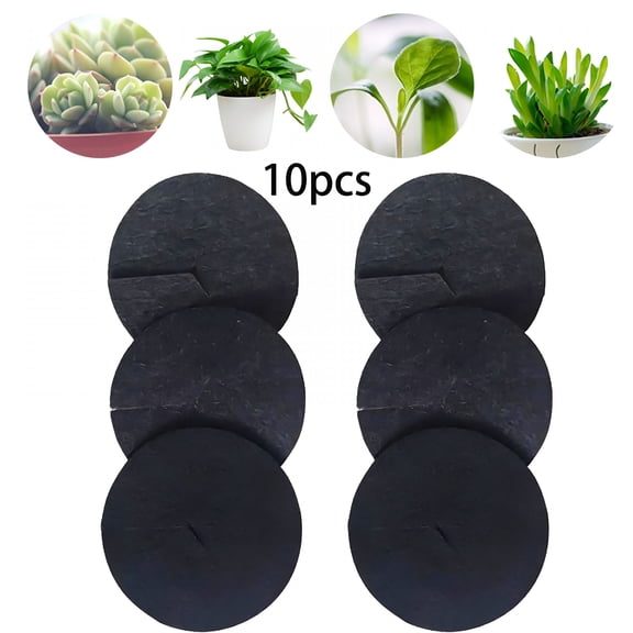 LAMIRO Degradable Reusable Outdoor Tree Mulch Ring Non Woven Fabric (10 Pack)