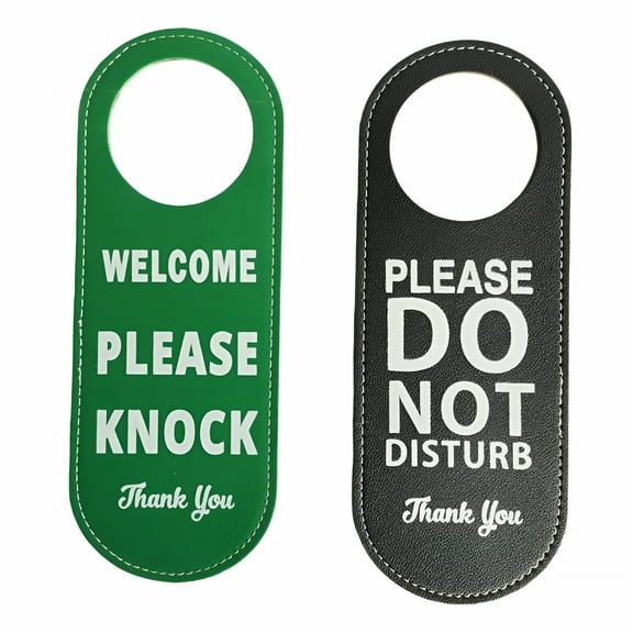 LAMIRO Do Not Disturb Please Knock Signs Door Knobs Meeting Room Door Hanger Tags Label