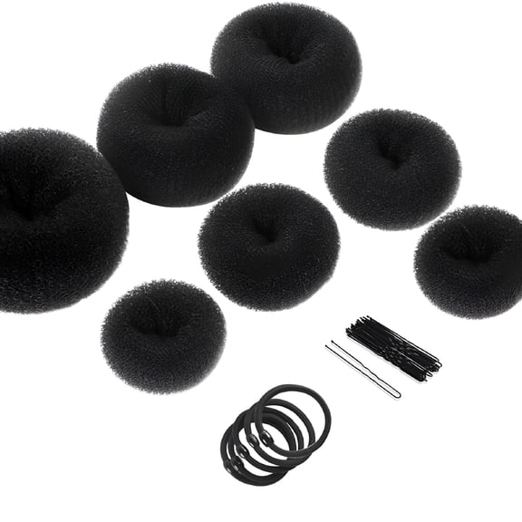 TUWAFE Donut Hair Bun Maker Pieces Ring Style Set with extra-large medium and small 20