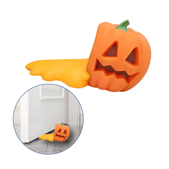 LAMIRO Door Stoppers for Bottom of Door,Effectively Fix the Door Door Stopper,Halloween Pumpkin Shape Door Wedge,style1