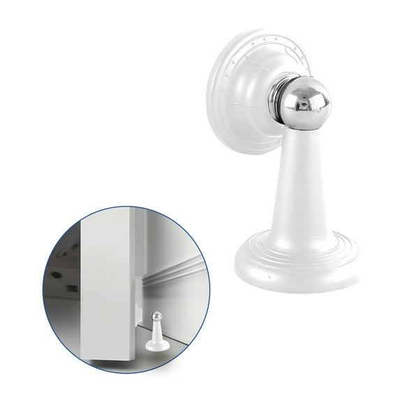 LAMIRO Door Stoppers for Bottom of Door,Light and Strong Magnetic Door Stopper,Wear-Resistant and Pressure-Resistant Door Stops,white