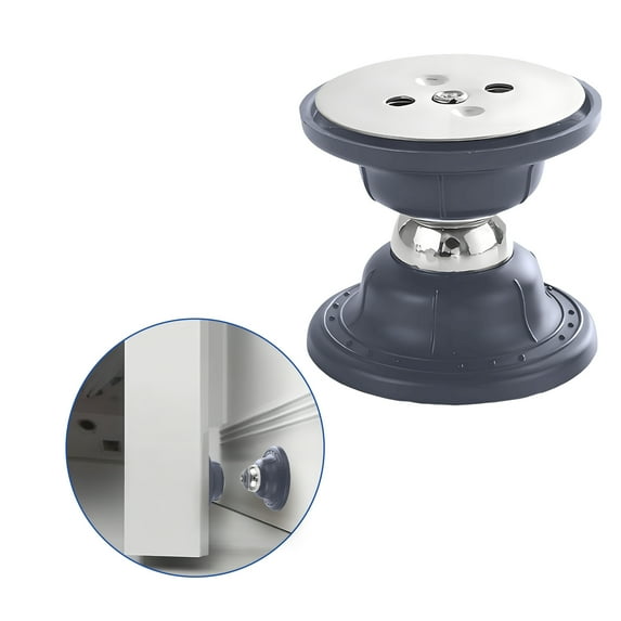 LAMIRO Door Stoppers for Bottom of Door,Punch-Free Adhesive Installation Magnetic Door Stop,Not Effortless to Fade Security Door Stopper,gray,4.5cm