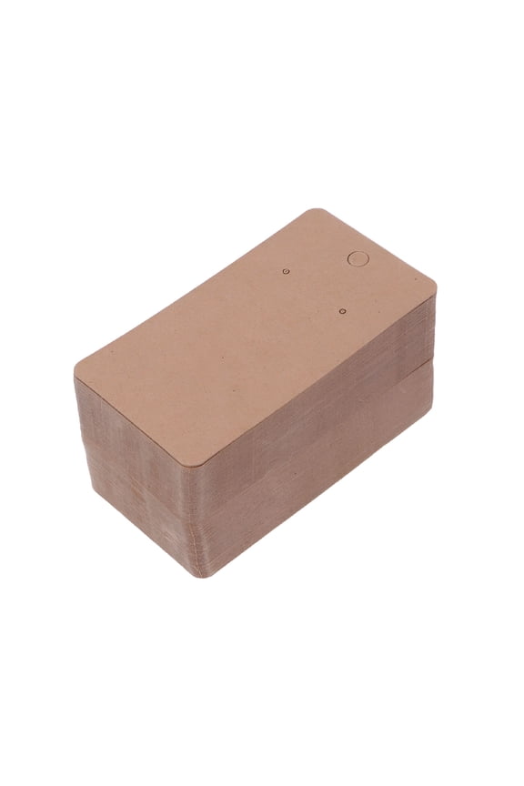 Earring Holder Cards Display Stand Paper Necklace Jewelry Hanging Kraft Cardboard Hair Punch Clip Accessories