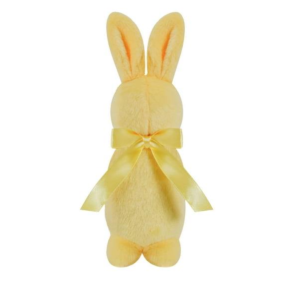 LAMIRO Easter Bunny Flocked Tabletop Decorations,7 1/2" - Yellow
