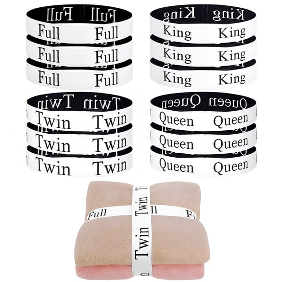 LAMIRO Elastic Bed Sheet Storage Closet Organizer,12 Pack