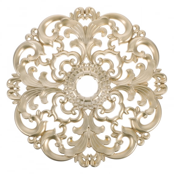 XIBUFE European Style Plastic Ceiling Medallion Round Base Decorative Light Elegant
