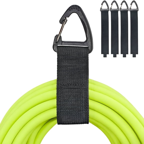 LAMIRO Extension Cord Holder Organizer (4 Pack L), Extension Cord Hanger for Garage Organization and Storage, 16-Inch Heavy Duty Storage Strap for Extension Cord within 100ft