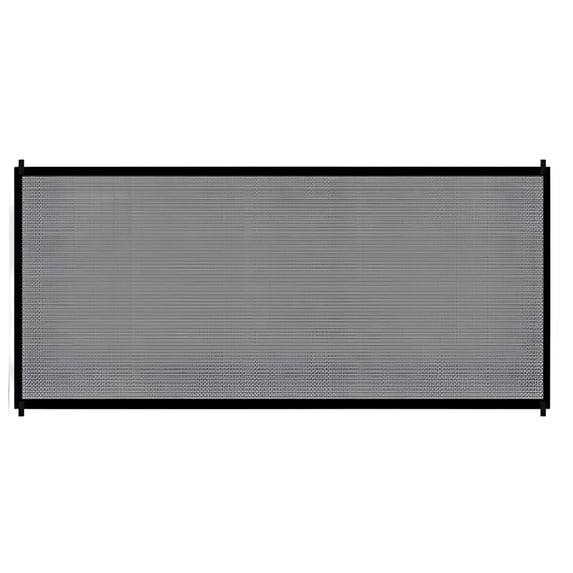 LAMIRO Extra Wide Retractable Nylon Mesh Pet Gate with 2 Stretchable Poles,Expands to 70.9" Wide,Mesh Baby Gate,Retractable Pet Gate