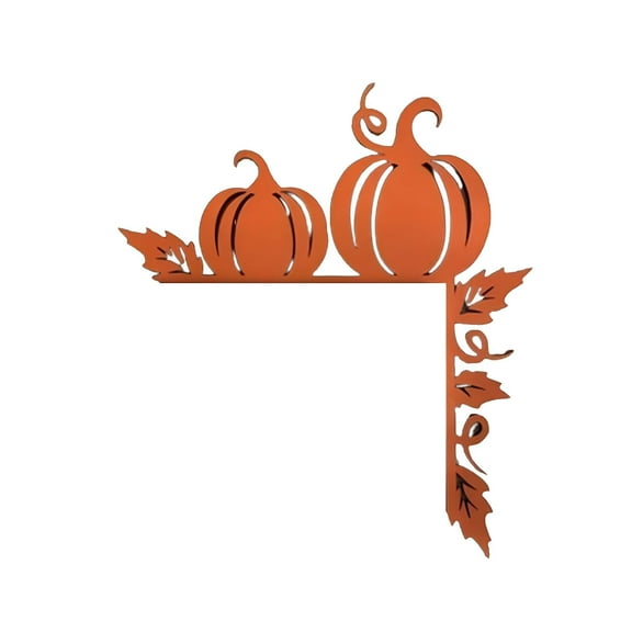 LAMIRO Fall Door Topper Wooden Door Corner Window Decoration for Mantle Fireplace Table Indoor Outdoor Autumn Halloween Decor Fall Thanksgiving Decorations for Home
