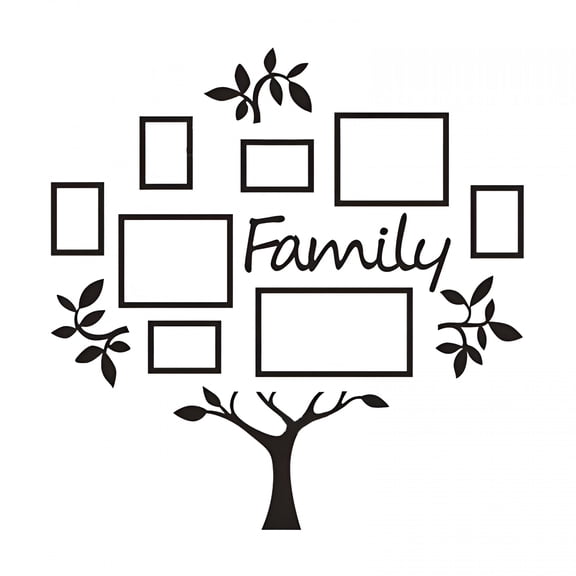 LAMIRO Family Tree Frame Collage Pictures Collage Photo Wall Mount Decor Black