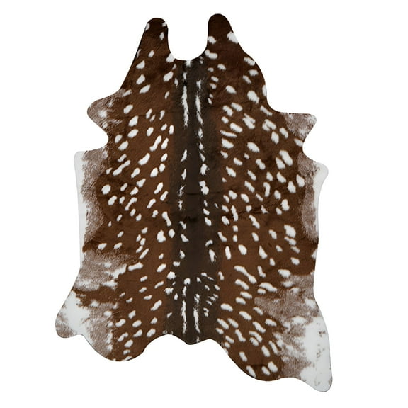 LAMIRO Faux Deerhide Cowhide Area Sika Carpet Cowhides Animals Animal Mat Skins Fur