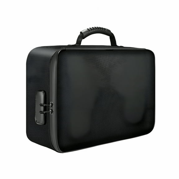 LAMIRO Fireproof Document Box with Lock,Portable Fireproof Document Bag Waterproof Fire Proof File Box for Documents,File Organizer Box for Important Paperwork