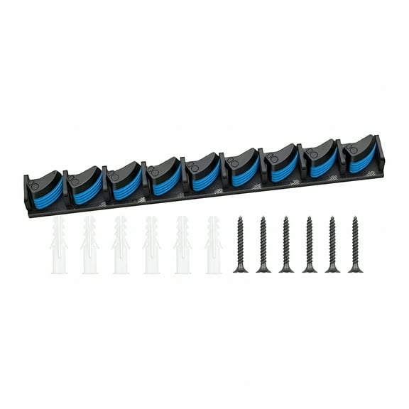 LAMIRO Fishing Poles Rack Vertical Support 9 Rod Rack Fishing Rod Holder Endu