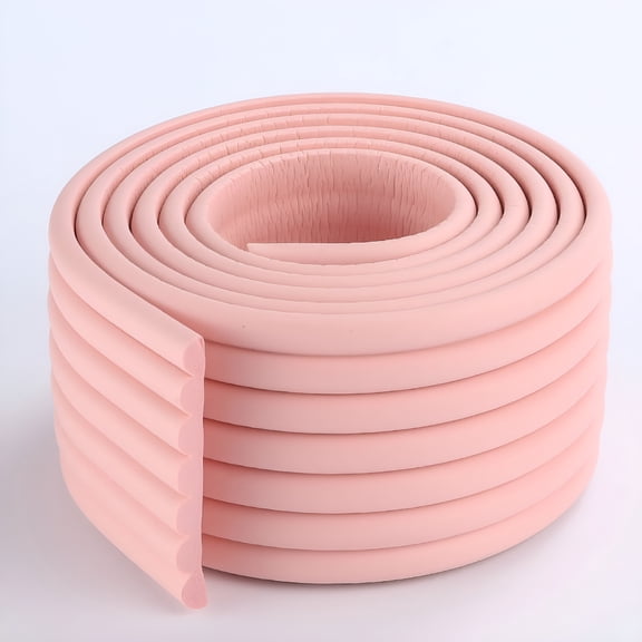 LAMIRO Foam Bumper Strip Children Table Corner Protector for Baby, Pink