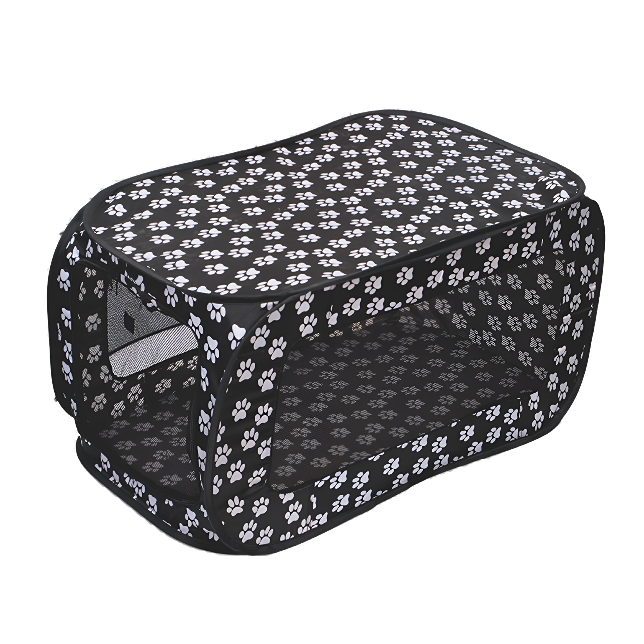 LAMIRO Folding Pet Tent with Zipper Wear Resistant Waterproof Breathable Mesh Portable Indoor Outdoor Cat Dog House Pet Supplies