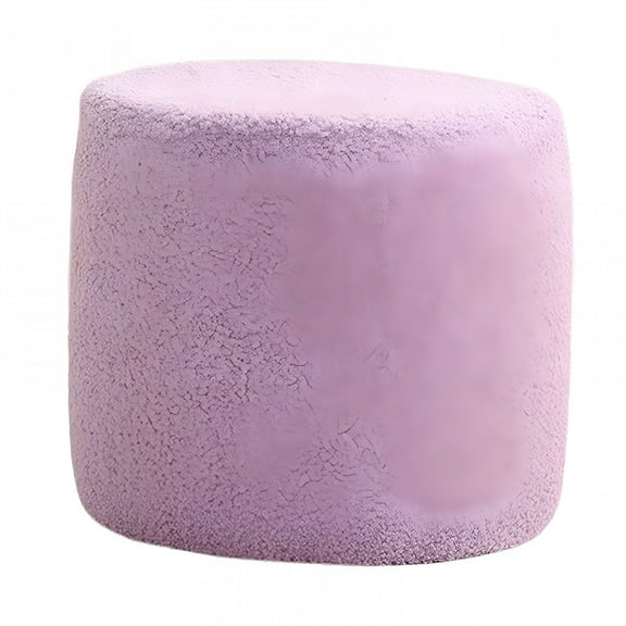 LAMIRO Footstools Ottomans Small Footstool Shoe Changing Stool Seat Chair Sofa Tea Stool Foot Rest Stool for Home Bedroom Sturdy Room Doorway Violet